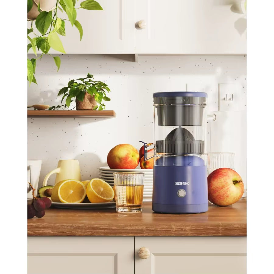 Citrus Juicer Machines Rechargeable - Portable Juicer with USB and Cleaning Brush for Orange, Lemon, Grapefruit