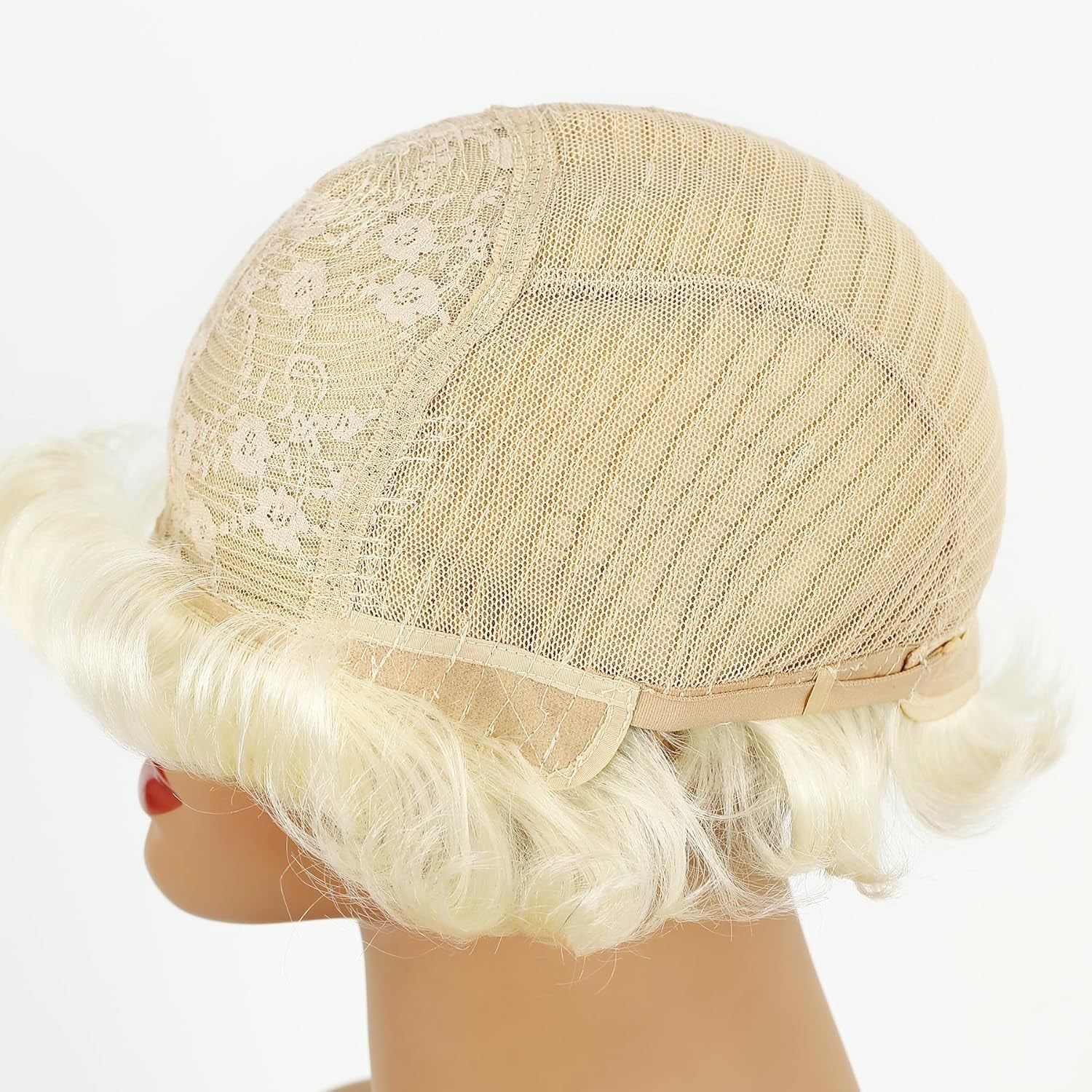 Human Hair Pixie Cut Wigs for Black Women with Bangs Human Hair Wigs for Black Women with Natural Color Glueless Wigs Human Hair Layered Short Bob Wig Human Hair (Blonde)