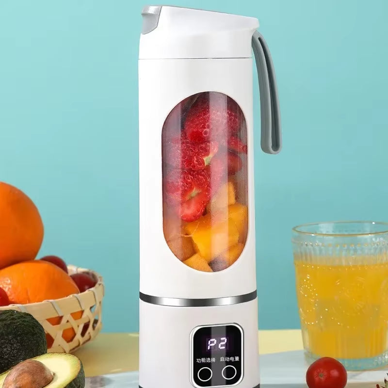 450Ml Portable Electric Juicer USB Charging Mini Juicer Fruit Mixer Electric Handheld Juicer for Home Shakes and Smoothies Mixer