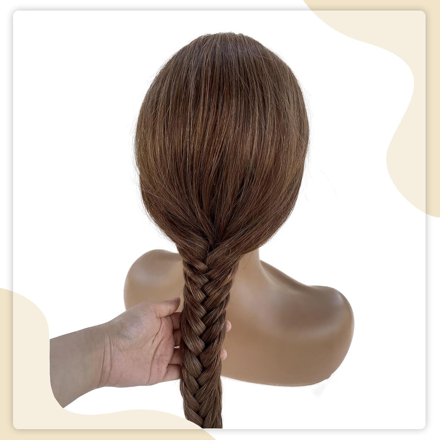 13X6 HD Transparent Lace Front Wigs 22 Inch Straight Lace Front Wigs Human Hair Pre Plucked Medium Brown to Medium Auburn Glueless Wigs Unprocessed Brazilian Virgin Human Hair with Baby Hair