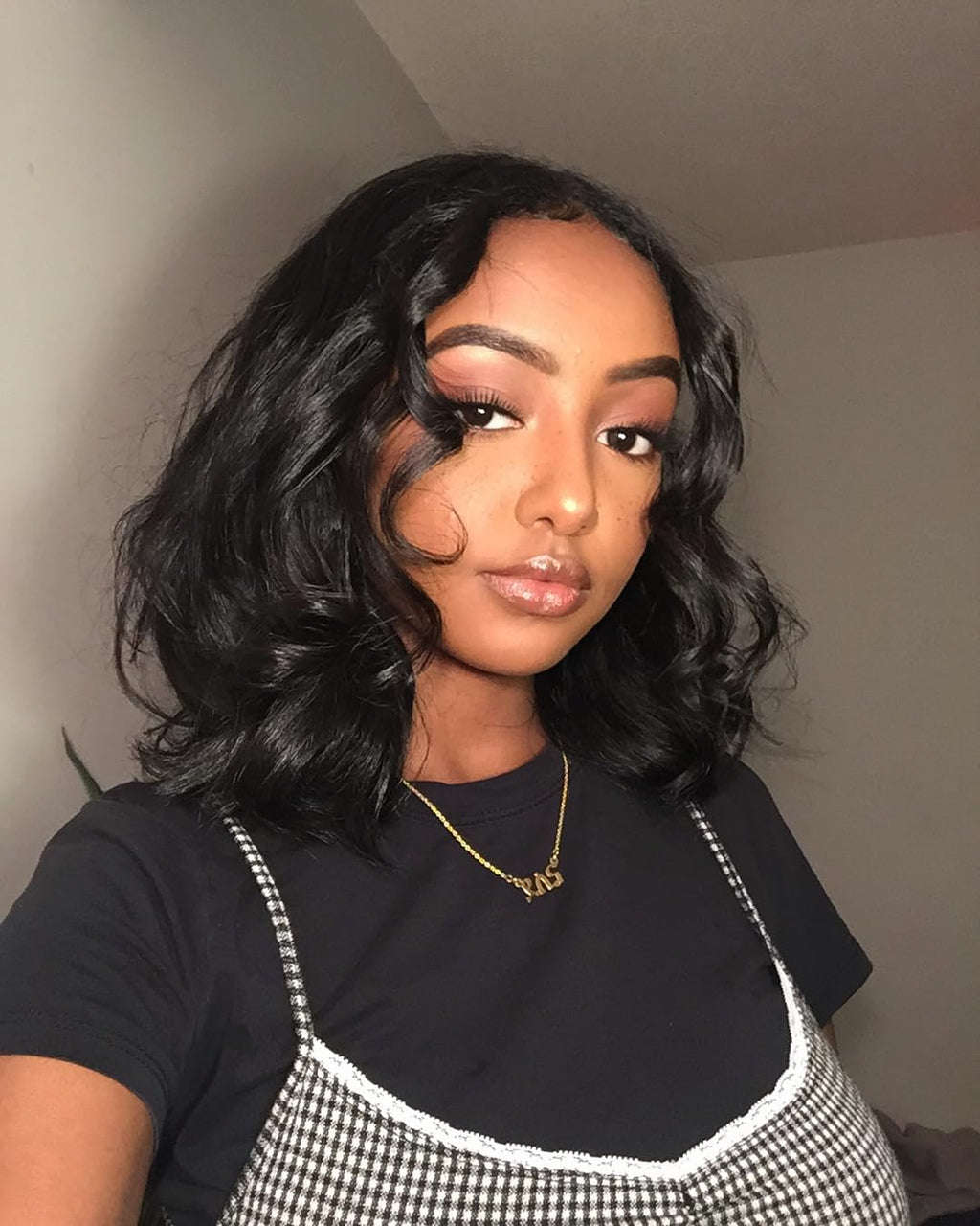 5X5 Closure Bob Wig Human Hair Body Short Bob Wig Wear and Go Glueless Wigs Transparent Lace Wig Pre Plucked for Women 150% Density Brazilian Virgin Bob Wig (5X5 Natural Color, 14 Inch)