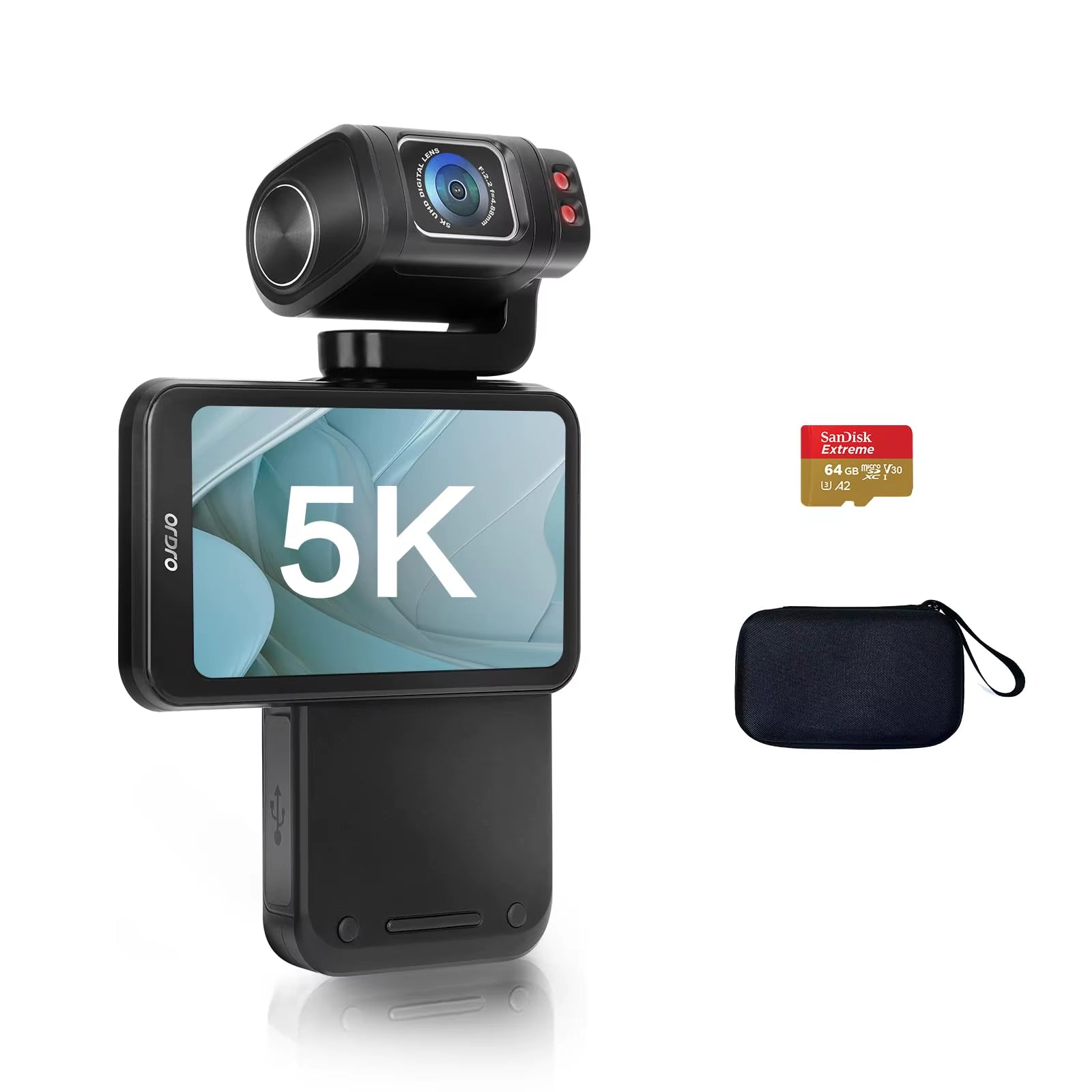 M3 Pocket Camera Digital Camcorder 5K 30FPS Image Stabilization Built-In Big Size Screen Handy Cam Travel Vlog Cameras