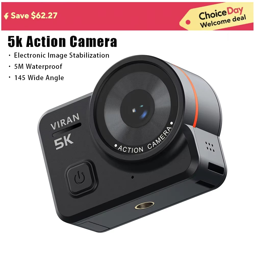 Action Camera 4K Bicycle Camera Electronic Stabilizer Action Cam Wifi 5K Sport Camera Helmet Video Recording Cameras for Go Pro