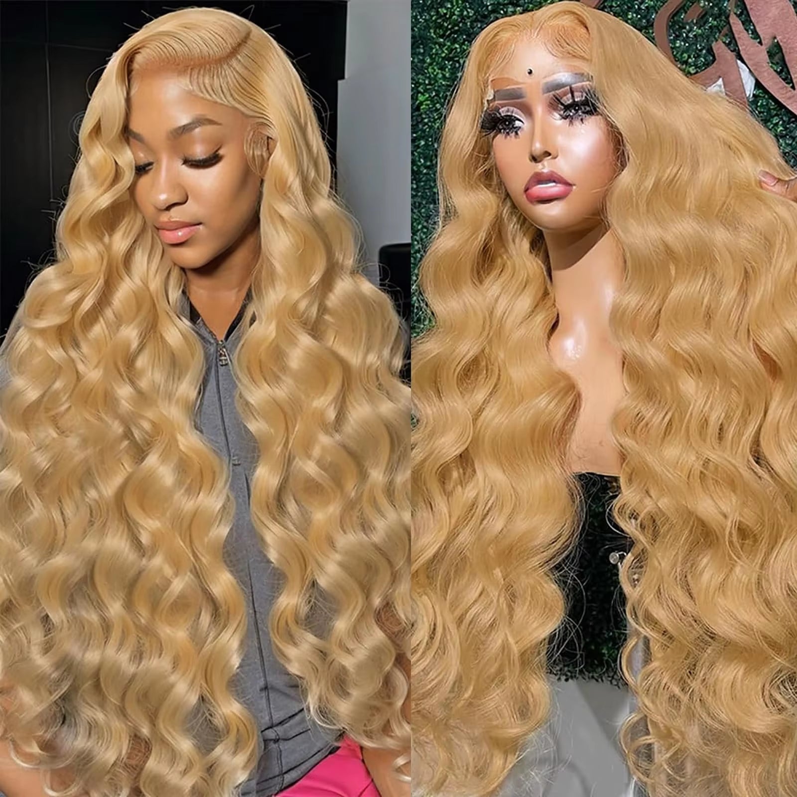 27 Honey Blonde Wig Human Hair 13X6 Hd Lace Frontal Wig 250 Density Body Wave Lace Front Wig 13X4 Honey Blonde Human Hair Wigs