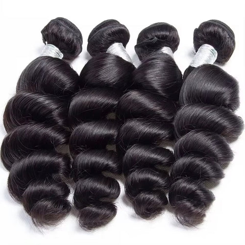 12A Loose Wave Bundles 100% Human Hair Extensions Malaysian Hair Weave Tissage Cheveux Humain Wave 1 3 4 Bundles for Black Women