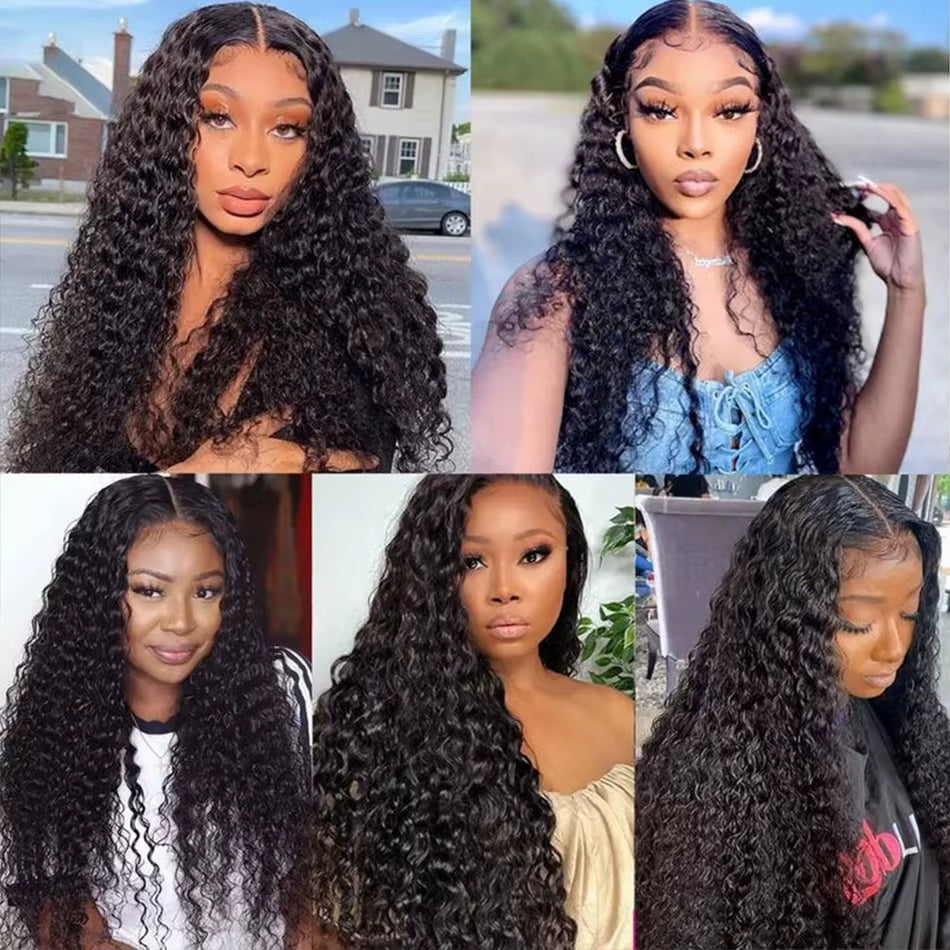 100% Unprocessed Malaysian Remy Human Hair Weave Extensions Curly Deep Wave Hair Bundles Cheveux Humain 12A Water Wave Bundles
